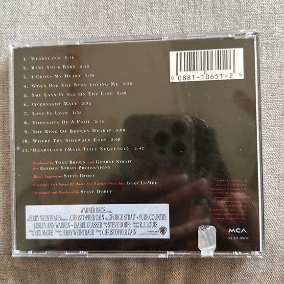 “George Strait” Original Motion Picture Soundtrack CD! - Picture 3 of 6